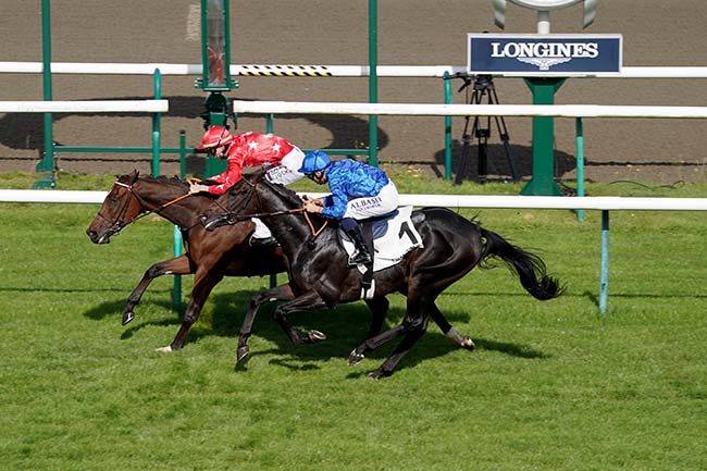 Photo d'arrivée de la course pmu PRIX LE FABULEUX à CHANTILLY le Samedi 7 octobre 2023