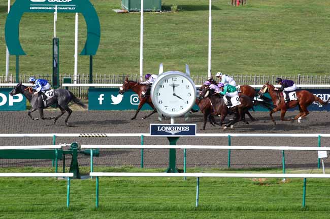 Photo d'arrivée de la course pmu PRIX DU BOIS SAINT-NICOLAS à CHANTILLY le Mercredi 11 octobre 2023
