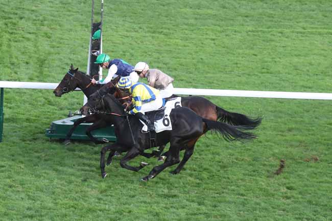 Photo d'arrivée de la course pmu PRIX DE LA CHAUSSEE à LONGCHAMP le Dimanche 15 octobre 2023