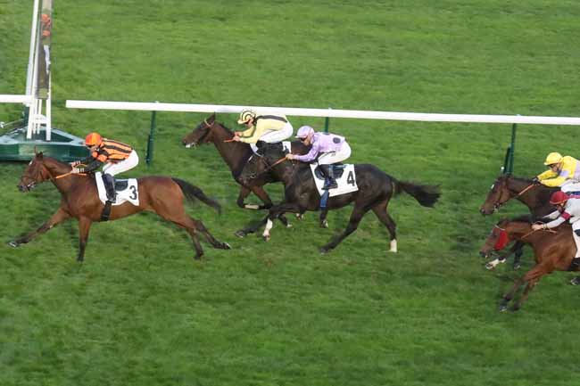 Photo d'arrivée de la course pmu PRIX DE VILLENEUVE L'ETANG à LONGCHAMP le Dimanche 15 octobre 2023