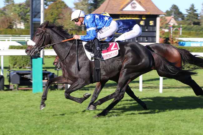 Photo d'arrivée de la course pmu PRIX WWW.SPORTALAFFICHE.COM (PRIX DE L'ETABLISSEMENT DES VENTES) à CLAIREFONTAINE le Lundi 16 octobre 2023