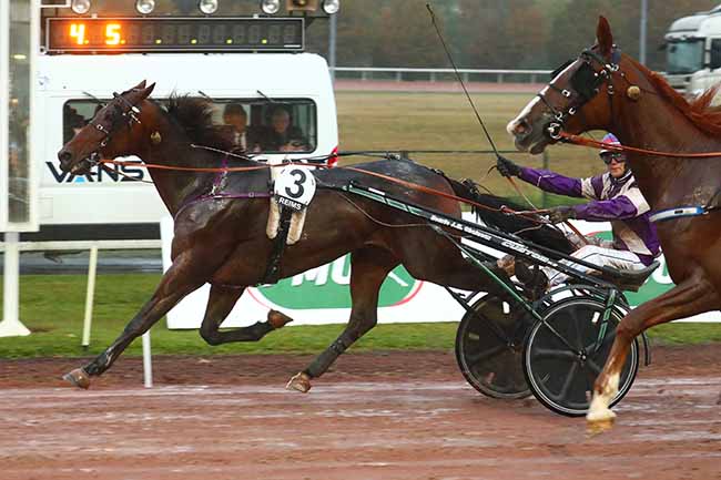 Photo d'arrivée de la course pmu PRIX V AND B CORMONTREUIL (PRIX DU GRAND REIMS) à REIMS le Mercredi 18 octobre 2023