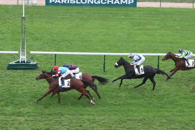 Photo d'arrivée de la course pmu PRIX DU CHATEAU DE PIERREFONDS à LONGCHAMP le Samedi 21 octobre 2023