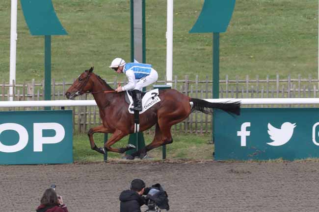 Photo d'arrivée de la course pmu PRIX DE LA CHAPELLE SAINT-PIERRE à CHANTILLY le Jeudi 26 octobre 2023