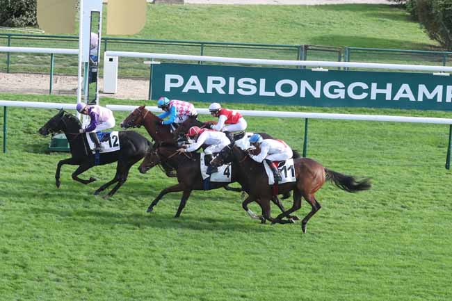 Photo d'arrivée de la course pmu PRIX DU STADE JEAN BOUIN à LONGCHAMP le Dimanche 29 octobre 2023
