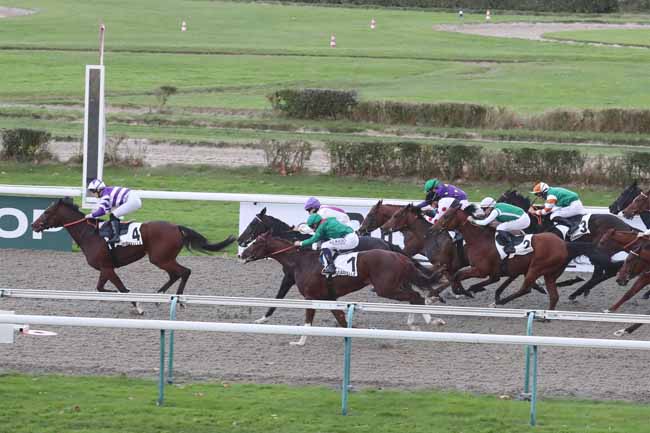 Photo d'arrivée de la course pmu PRIX DU PAYS DE BRAY à DEAUVILLE le Dimanche 5 novembre 2023