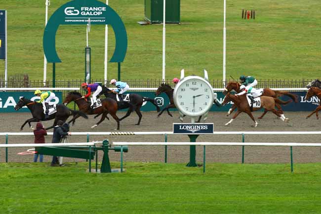 Photo d'arrivée de la course pmu PRIX DU BOIS DE LA TUILERIE à CHANTILLY le Mardi 14 novembre 2023