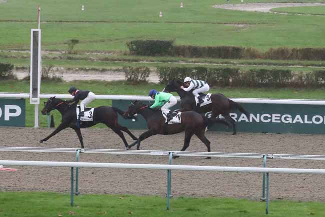 Photo d'arrivée de la course pmu PRIX DE LA PIGEONNIERE à DEAUVILLE le Jeudi 16 novembre 2023