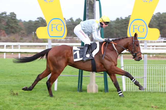 Photo d'arrivée de la course pmu PRIX PRINCESSE D'ANJOU à FONTAINEBLEAU le Lundi 20 novembre 2023