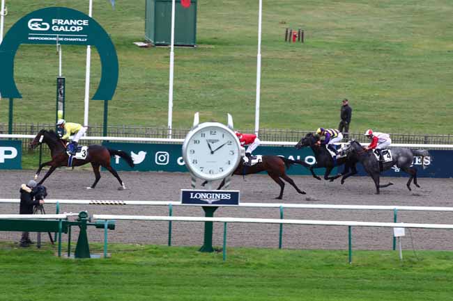 Photo d'arrivée de la course pmu PRIX DE LA BOUCLE D'EN HAUT à CHANTILLY le Jeudi 23 novembre 2023