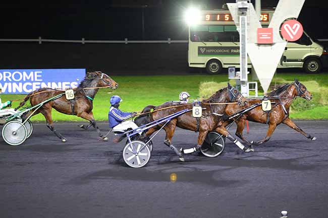 Photo d'arrivée de la course pmu PRIX DE QUIMPER à PARIS-VINCENNES le Mercredi 29 novembre 2023
