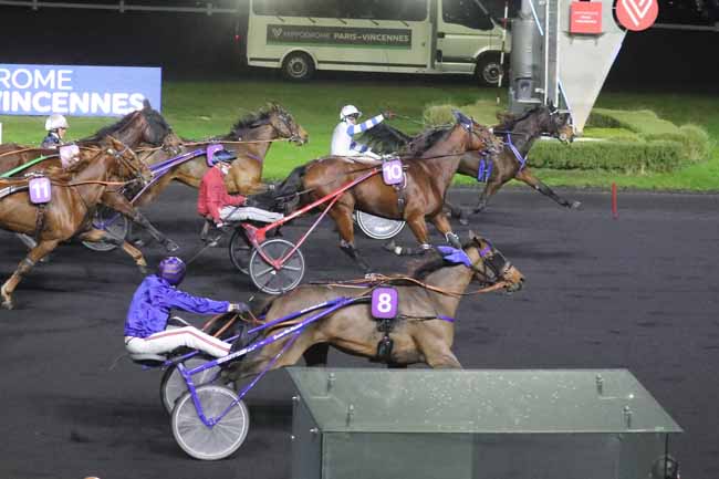 Photo d'arrivée de la course pmu PRIX DE LA VILLE DE ROYAN à PARIS-VINCENNES le Jeudi 30 novembre 2023