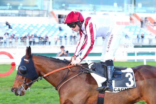 Photo d'arrivée de la course pmu PRIX DU COL DU SOMPORT à CAGNES-SUR-MER le Lundi 11 décembre 2023