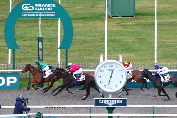 Photo d'arrivée de la course pmu PRIX DU CARREFOUR D'ORLEANS à CHANTILLY le Jeudi 14 décembre 2023