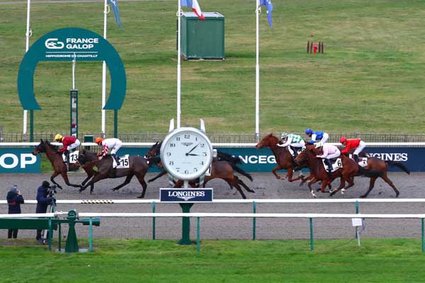 Photo d'arrivée de la course pmu PRIX DE LA FORET DE CARNELLE à CHANTILLY le Jeudi 14 décembre 2023
