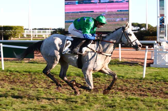 Photo d'arrivée de la course pmu PRIX DU BREIL à CAGNES-SUR-MER le Lundi 18 décembre 2023