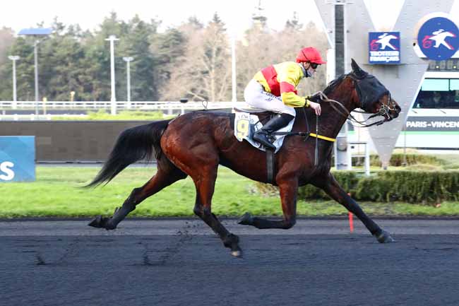 Photo d'arrivée de la course pmu PRIX D'ESTISSAC à PARIS-VINCENNES le Mercredi 20 décembre 2023