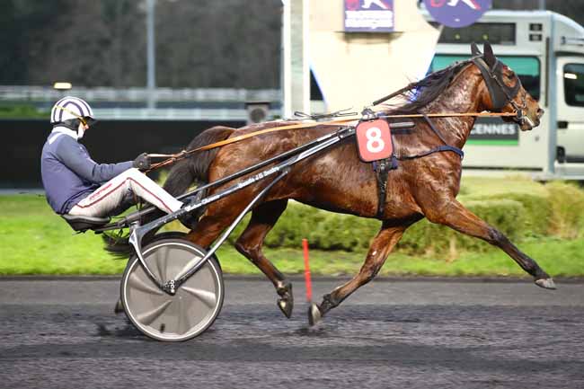 Photo d'arrivée de la course pmu PRIX DE BEAUPREAU à PARIS-VINCENNES le Mercredi 20 décembre 2023