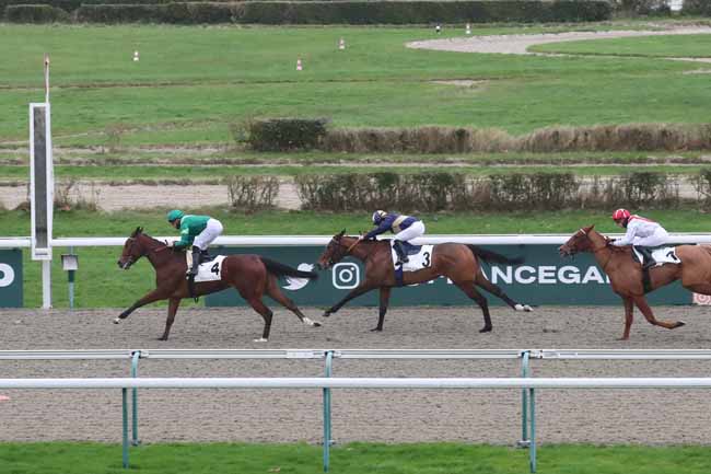 Photo d'arrivée de la course pmu PRIX HELEN STREET à DEAUVILLE le Jeudi 21 décembre 2023