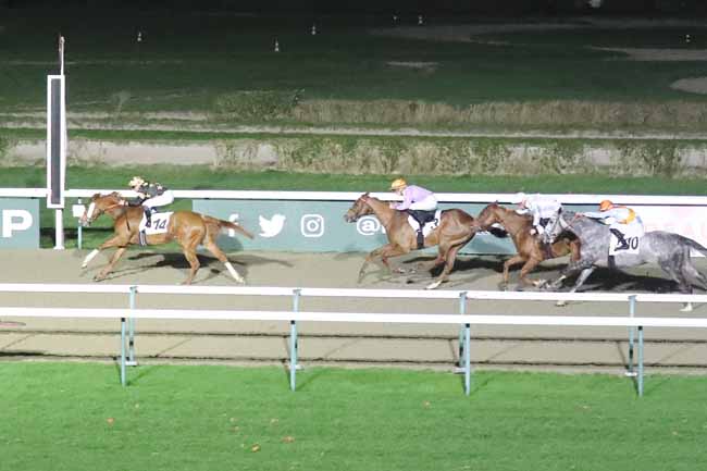 Photo d'arrivée de la course pmu PRIX DE L'ATELIER DES NYMPHEAS à DEAUVILLE le Jeudi 21 décembre 2023