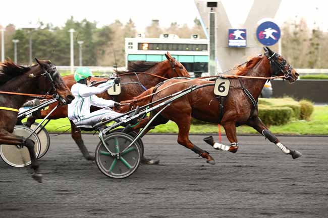 Photo d'arrivée de la course pmu PRIX DE CONCHES à PARIS-VINCENNES le Samedi 23 décembre 2023