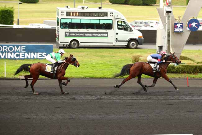 Photo d'arrivée de la course pmu PRIX DE PERONNE à PARIS-VINCENNES le Jeudi 28 décembre 2023