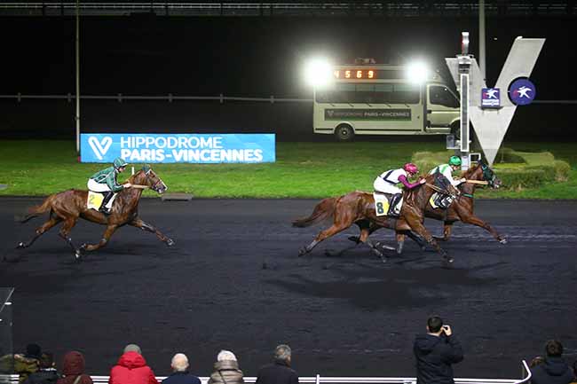 Photo d'arrivée de la course pmu PRIX DE LIMERMONT à PARIS-VINCENNES le Samedi 30 décembre 2023