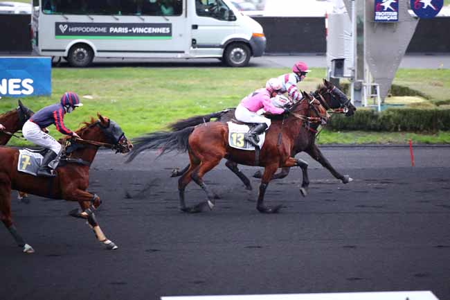Photo d'arrivée de la course pmu PRIX DE CHEVERNY à PARIS-VINCENNES le Lundi 8 janvier 2024