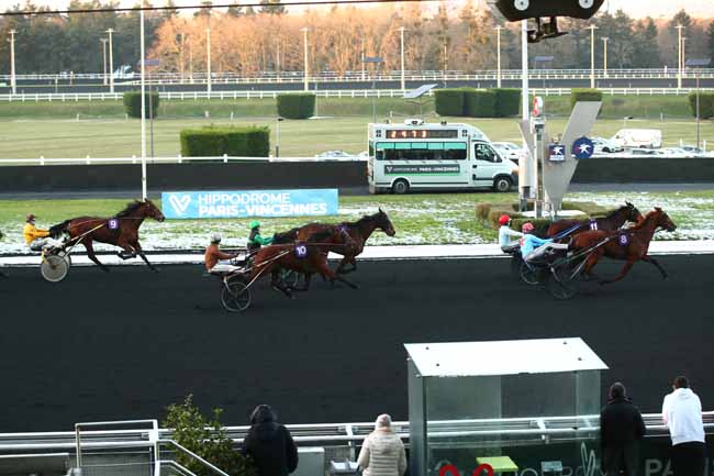 Photo d'arrivée de la course pmu PRIX D'AGEN à PARIS-VINCENNES le Samedi 20 janvier 2024