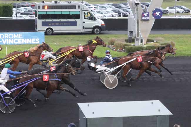 Photo d'arrivée de la course pmu PRIX RAYMOND GOLEO à PARIS-VINCENNES le Dimanche 4 février 2024