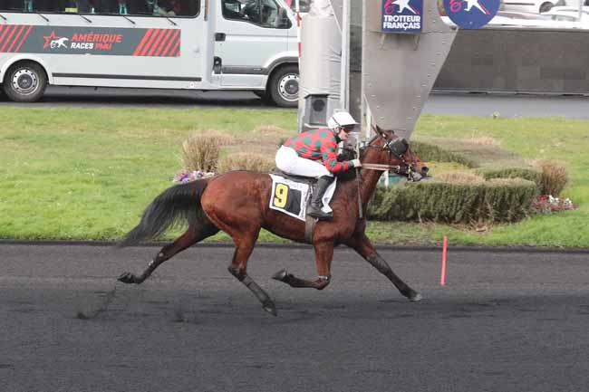 Photo d'arrivée de la course pmu PRIX LOUIS LE BOURG à PARIS-VINCENNES le Dimanche 11 février 2024