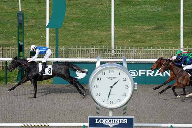 Photo d'arrivée de la course pmu PRIX DE LA GRANGE DE COMELLES à CHANTILLY le Jeudi 15 février 2024