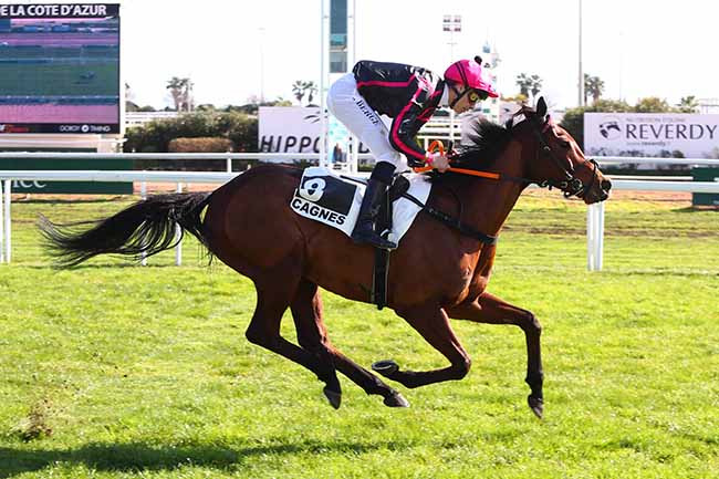 Photo d'arrivée de la course pmu PRIX DE MILAN à CAGNES-SUR-MER le Mercredi 21 février 2024