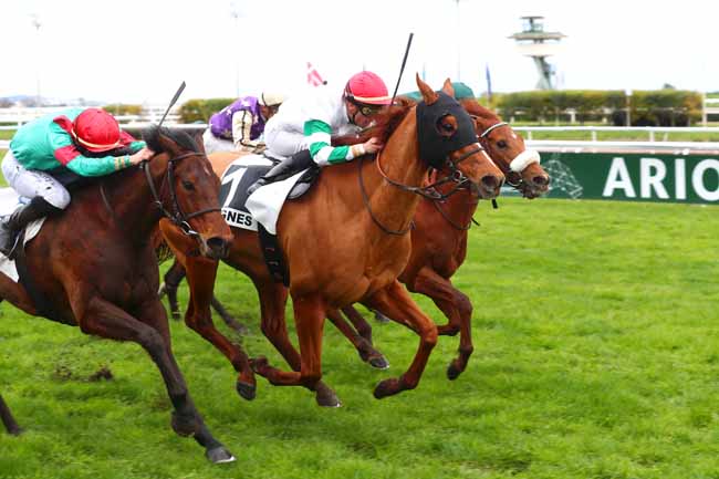 Photo d'arrivée de la course pmu PRIX JACQUES GELIOT à CAGNES-SUR-MER le Lundi 26 février 2024