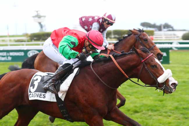 Photo d'arrivée de la course pmu PRIX DE DIEPPE à CAGNES-SUR-MER le Lundi 26 février 2024
