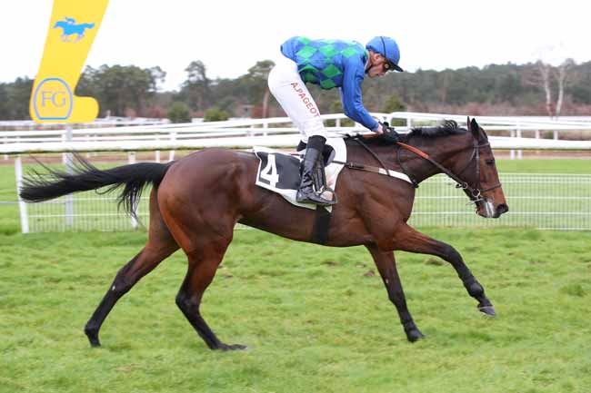 Photo d'arrivée de la course pmu PRIX DE BOULIGNY à FONTAINEBLEAU le Lundi 26 février 2024