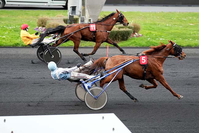 Photo d'arrivée de la course pmu PRIX DE SEDAN à PARIS-VINCENNES le Mercredi 28 février 2024