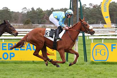 Photo d'arrivée de la course pmu PRIX JEAN GILLOIS à FONTAINEBLEAU le Samedi 2 mars 2024