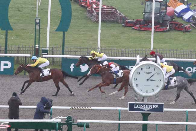 Photo d'arrivée de la course pmu PRIX DU CARREFOUR SAINT-REMY à CHANTILLY le Mardi 5 mars 2024