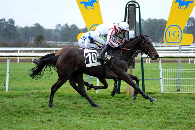 Photo d'arrivée de la course pmu PRIX DE DAMMARIE-LES-LYS à FONTAINEBLEAU le Mardi 12 mars 2024