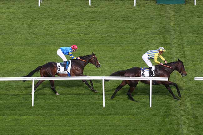 Photo d'arrivée de la course pmu PRIX EXBURY à SAINT CLOUD le Samedi 16 mars 2024