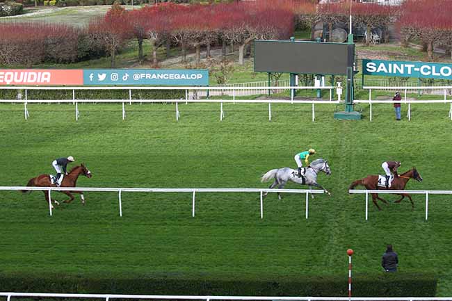 Photo d'arrivée de la course pmu PRIX DE LA GAILLARDERIE à SAINT CLOUD le Samedi 16 mars 2024