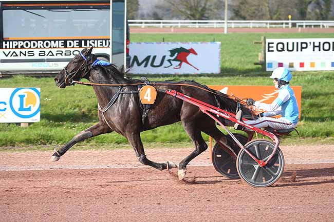 Photo d'arrivée de la course pmu PRIX MFR VIMOUTIERS à LISIEUX le Mercredi 20 mars 2024