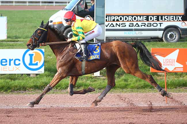 Photo d'arrivée de la course pmu PRIX RUFFIN COUVERTURE à LISIEUX le Mercredi 20 mars 2024