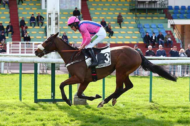 Photo d'arrivée de la course pmu PRIX MASTER BOB à COMPIEGNE le Lundi 25 mars 2024