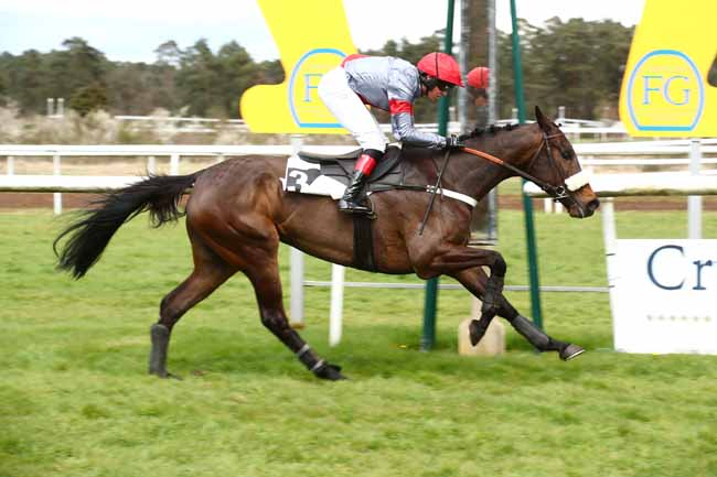Photo d'arrivée de la course pmu PRIX KADALKO - BERNARD SECLY à FONTAINEBLEAU le Vendredi 29 mars 2024
