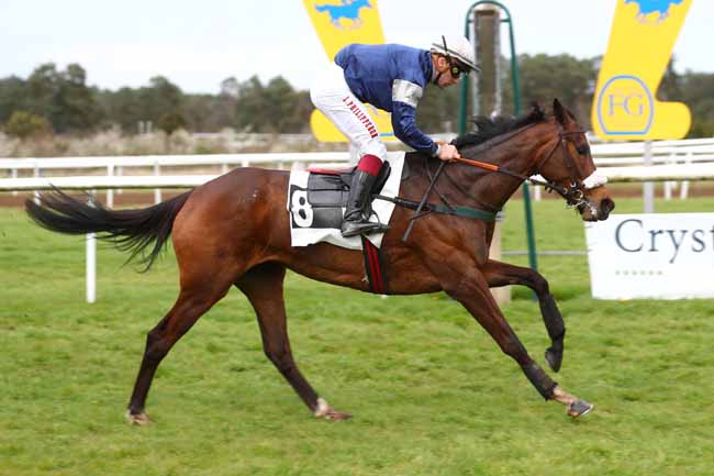 Photo d'arrivée de la course pmu PRIX DE LA MARE AUX COULEUVRES à FONTAINEBLEAU le Vendredi 29 mars 2024