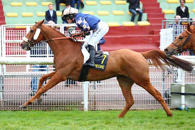 Photo d'arrivée de la course pmu PRIX DE TAILLEFONTAINE à COMPIEGNE le Vendredi 29 mars 2024
