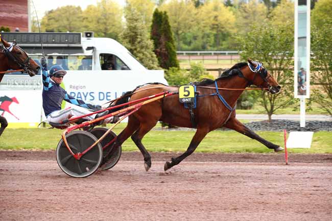 Photo d'arrivée de la course pmu GRAND NATIONAL DU TROT - PRIX DE LA COMMUNAUTE DE COMMUNES ESTUAIRE-ET-SILLON à CORDEMAIS le Mercredi 24 avril 2024