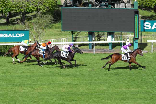 Photo d'arrivée de la course pmu PRIX DE LA CROIX BLANCHE à SAINT CLOUD le Lundi 6 mai 2024